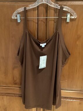 Woman’s LuLaRoe Solid Chocolate Brown Tank Top